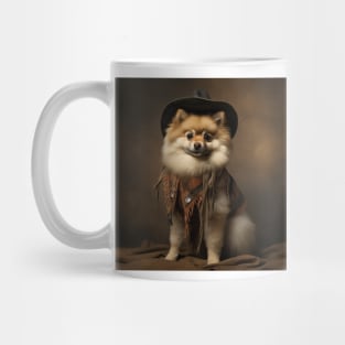 Cowboy Dog - Pomeranian Mug